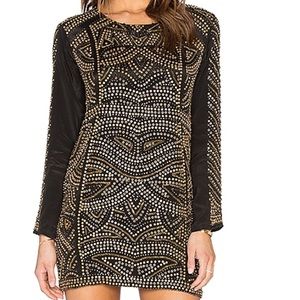 Karina Grimaldi rock beaded dress in black